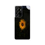 GADGETSWRAP Printed Vinyl Skin Sticker for Samsung Galaxy S21 Ultra - yellow sunflower in bloom