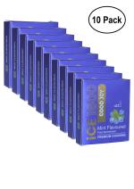 GOOD JOY Excites Ultra Thin Mint Flavored Condoms - 3 Nos Chocolate Flavor 100% Natural Rubber Latex Pack Of 10