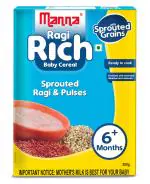 Manna Baby Food (6+ Months) | Baby Cereal | Infant Food | Sprouted Ragi | 100% Natural | 200g