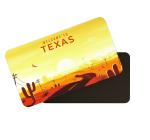Dhcrafts Multicolor Metal Texas Printed Fridge Magnet, 8.6 X 5.4 Cm