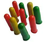 LJL Traders Reusable Rubber Latex Finger Caps Guard - Free Size (Pack of 6)