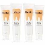 Habbits Toothpaste Cookie & Cream | Anti-Cavity Toothpaste | Prevents Cavities & Tooth Decay | Toothpaste for Improved Oral Health | Fluoride Free | Pack of 4 | 100g Each