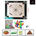 UMAVRT prepossessing 20 Inch beautiful Carom Board with ludo-snake ladde