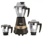 Havells Denso Heavy Duty 900Watts 3Jar Mixer Grinder, Ball Bearing Copper Motor, 21000RPM, Large Size Break Resistant Alluminium Collar Jars with Flow Breaker | Color - Dark Brown