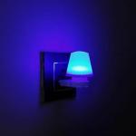 Neil-Kart Mini Umbrella Type 2 Pin Night Lamp 0.5 Watt Plug & Play Bulb for Bedroom, Living Room, Colorful Night Lights Pack of 2 (Blue)