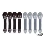 Kids Station Made in India Furniture Safety Locks for Kids, Child Safety Locks for Drawers, Cabinets, Fridge, Cupboard Lock, Strong and Adhesive Safety Locks (4 Grey + 4 Brown)
