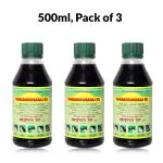 Mahabhringaraj Oil Pure Maka's - With No Added Chemicals 500ml| Prevents Hair Fall, Dandruff | Pack of 3