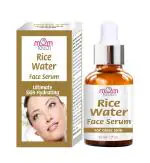 Mom Touch Rice Water Serum | For Glass Skin | Deep Hydrates The Skin | Shrinks Pores | Rebuilds Skin Barrier | face serum for glowing skin women | Natural face serum | Brightening serum