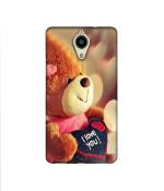 Casotec Teddy Bear Design Printed Silicon Soft TPU Back Case Cover for Panasonic Eluga Ray Max