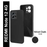 Knotyy Redmi Note 12 4G Black Back Cover