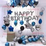 SHANAYA Happy Birthday Decoration Foil Balloon Kit (59 Pieces)