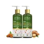 Lotus Botanicals 100% Shea & Almond Body Lotion | Deeply Moisturizes Dry Skin | All Skin Types | 280 ml - Pack of 2