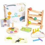 Curious Cub Montessori Learning Wooden Toys Box ||Early Child Development, Develop Fine Motor Skills