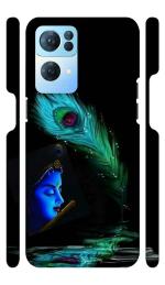 YAPZONE Mor Pankh Krishna | Designer Printed Hard Back Cover for Oneplus Nord CE 2 5G Premium & Attractive Case for Your Smartphone