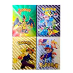 VALUABLEPLUS Pokémon Playing cards 5 Golden, 5 Black, 5 Rainbow & 5 Silver Cards, 20 Pc Waterproof Cards For Kids- Multicolor