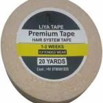 liya Moisture Proof Wig Tape / Hair patch Tape / Hair System Tape Hair Wig Tape / Water Proof Tape / Hair System Tape Top Quality Double sided Tape / Summer Tape / (Manual) (Set of 1, White)