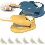 Clazkit 2-in-1 Puri Kachori-Momo's-Gujiya-Ghughra-Dumpling Maker Set of 1 - Color May Vary