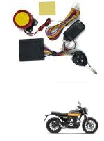 Qiisx Tubeless Motorcycle/Bike Alarm Security System Button Remote Key Anti-Theft Alarm with Dual Remote Control for Honda CB350RS