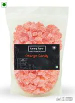 Tummy Pops 950 gm Orange Candy Pouch Sweet Mouth Fresheners Sugar Candy for Kids