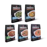 Freshway Palak Paneer + Paneer Bhurji + Pav Bhaji + Veg Tawa Masala + Veg Makkhanwala (Pack of 5)