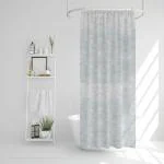 CASA-NEST PVC SHOWER CURTAIN ROSE DESIGN Bathroom Curtain- 4.5 FT X 9 Feet
