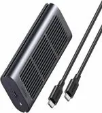 UGREEN 80554, M.2 NVMe PCIe SSD External Enclosure Adapter 20Gbps USB C 3.2 Gen 2x2 (Black)