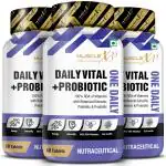 MuscleXP Daily Vital + Probiotic One Daily, 100% RDA Of Vitamins With Botanical Extracts, Prebiotic & Probiotic, 60 Tablets (Pack of 3)