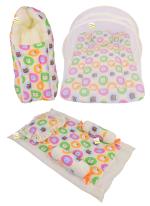 KwitchyNew Born Baby Boy’s & Baby Girl’s Bedding Set Mosquito Net Bed Sleeping Bag and Gaddi Set (0-6 Months)