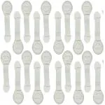 LADWA 20 Pieces Baby Safety & Baby proofing Flexible Nylon Strap Locks for Cabinet and Drawers Doors And Multi-Purpose Use