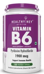 Healthyhey Nutrition Vitamin B6 Pyridoxine -120 Veg. Capsules