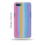 Tweakymod Printed Rainbow New Back Cover For Realme C1