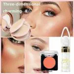 Red 4 Everyday compact 1pcs+Red4 Perfect highlighter(silver)1pcs+White seaa peach blusher 1..