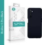 Sprig Liquid Silicone Black Back Cover For Realme 6 Pro, Realme 6 Pro