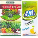 Herbshd Pharmaceutical Perfect Health Capsule & Gas Over Syrup For Gastric, Liver Disease (Pack Of 2) (Pack of 2)