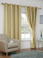 Jvin Fab Golden Silk Curtain