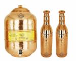 Taluka Copper Water Pot 12 Liter Hammer Water Bottle 1700 ml 2 pcs