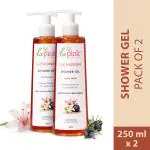 La Pink Lily Blossom Shower Gel with White Haldi for Soothing and Calming Skin (Pack of 2)