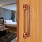 LAPO Polo Door Handles for Main Door/ Main Door Handle/Door Hardware(12 inches, Rose Gold Finish)