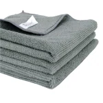 SOBBY Microfiber Cloth for Cleaning Bike, Car (Gray, 40cm x 40cm) - Pack of 3