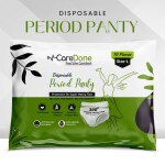 CareDone Leak-Proof Disposable White Panties for Maternity Pads for Heavy Flow - Designed for Comfort and Absorption with a Soft, Breathable Fabric and Upto 12 Hours Protection, Pack of 10 (Size-L)