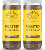 HEALTHY TREAT ROASTED FLAX SEED - AJWAIN JEERA 300 GM ( PACK of 2 -150 gm each )