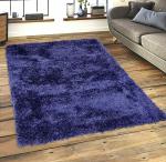 Saral Home Blue Shaggy Carpet (150x210 cm)