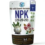 Shiviproducts NPK 20-20-20 Fertilizer Mixed with Root Growth Hormone for Home Garden Plants Flowering 450 g