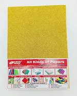 GOLD LEAF Glitter EVA Foam For Art And Craft Foam Sheet(Pack OF 10 Sheets) (Gold)