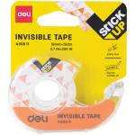 Deli EA30011 Invisible Tape, White, Pack of 3
