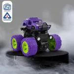 NHR Mono Truck, these friction cars roll forward and backward to rev up their momentum to easily achieve 360 degree stunt flipping design, a powerful 4-wheel drive and all-direction control, suitable for your kids or toy cars lover(Purple)