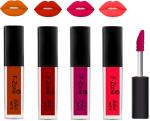 OUR BEAUTY Multicolor Kiss Proof Velvet Matte Liquid Lipstick 29, 16 Ml (Pack Of 4)