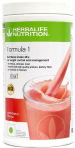Herbalife Nutrition Weight Loss Single Pack Formula 1 Strawberry Shake Plant-Based Protein (500 g, Strawberry)