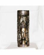 Beckon Venture - Gold Polyresin Handicraft Buddha Head Tea Light Candle Holder For Home Decor Decorative Showpiece - 21.59 cm