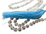 Feel Touch Mart Sphatik Crystal Mala Quartz 108+1 Bead by Lab Certiifed